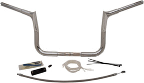 Fat Baggers Inc. Handlebar 10" Ch Pt Flh Handlebars Fat Baggers Inc.