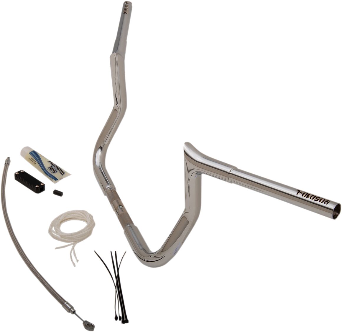 Fat Baggers Inc. Handlebar 10" Ch Pt Flh Handlebars Fat Baggers Inc.