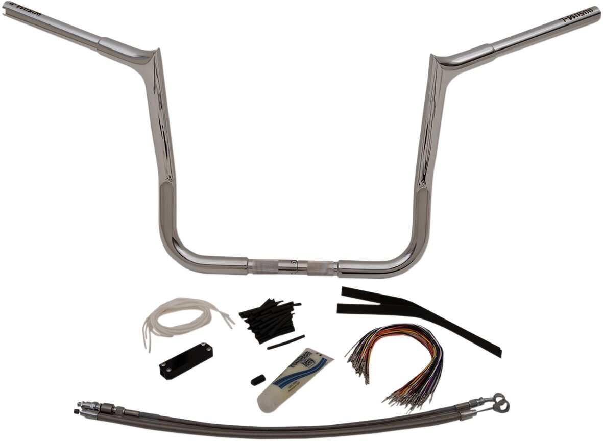 Fat Baggers Inc. Handlebar 14" Ch Pt Flh Handlebars Fat Baggers Inc.