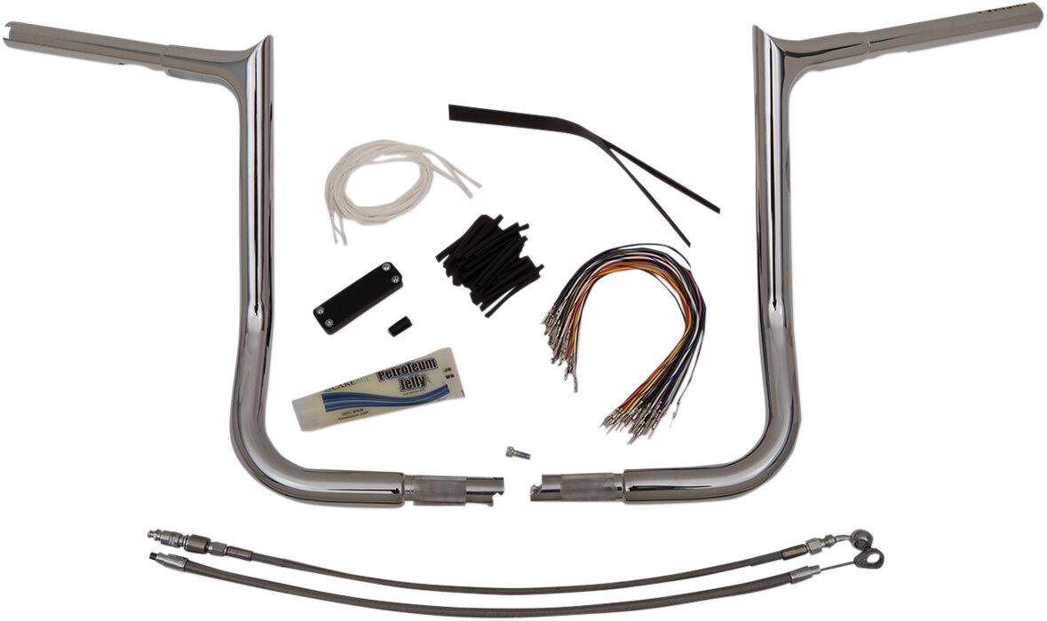 Fat Baggers Inc. Handlebar 14" Ch Pt Flh Handlebars Fat Baggers Inc.
