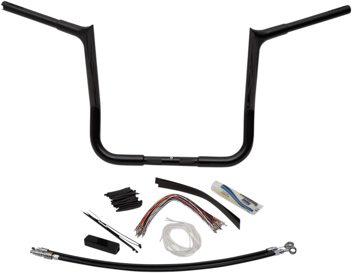Fat Baggers Inc. Handlebar 14" Bl Pt Flh Handlebars Fat Baggers Inc.