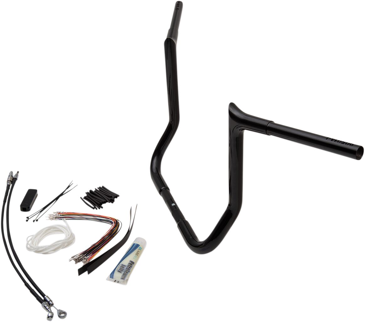 Fat Baggers Inc. Handlebar 14" Bl Pt Flh Handlebars Fat Baggers Inc.