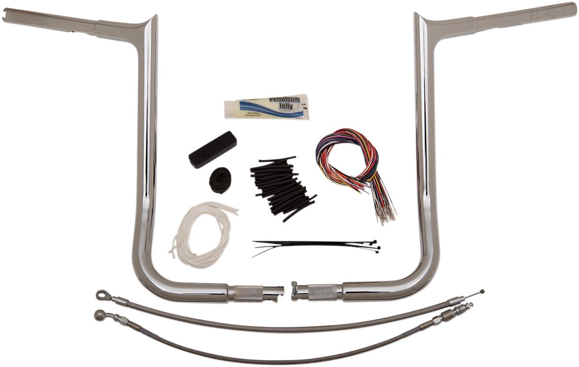 Fat Baggers Inc. Handlebar 16" Ch Pt Flh Handlebars Fat Baggers Inc.