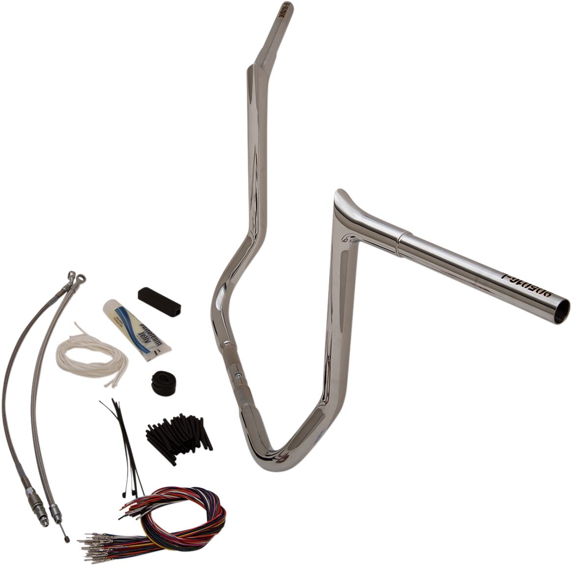 Fat Baggers Inc. Handlebar 16" Ch Pt Flh Handlebars Fat Baggers Inc.