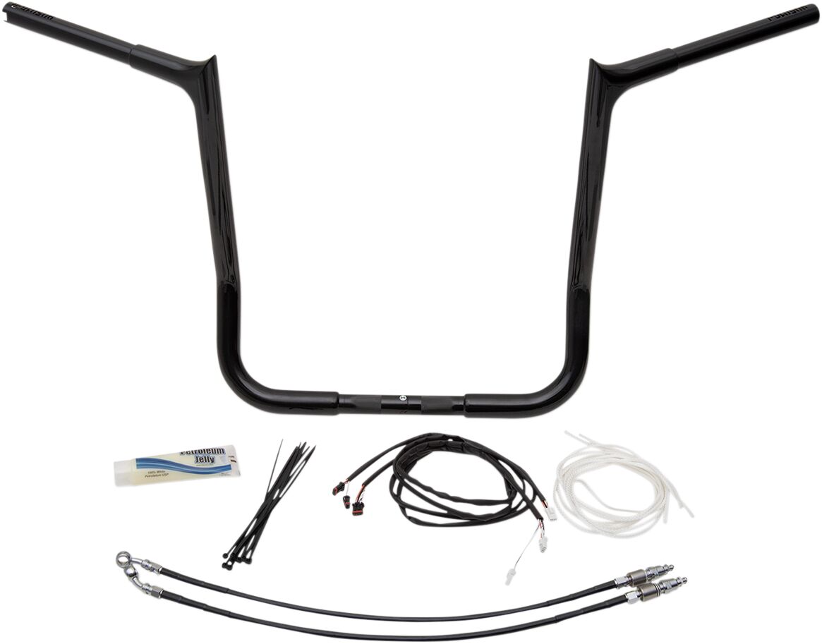 Fat Baggers Inc. Handlebar 16" Bl Pt L Fl Handlebars Fat Baggers Inc.