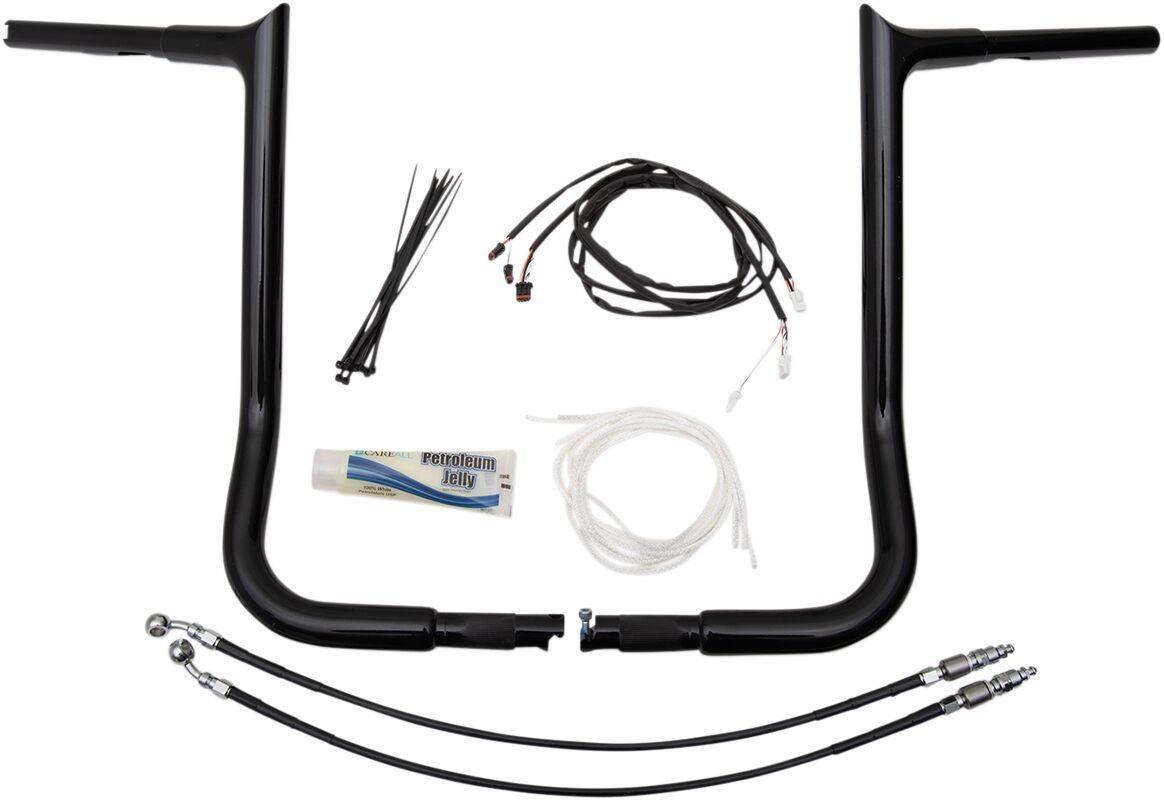 Fat Baggers Inc. Handlebar 16" Bl Pt L Fl Handlebars Fat Baggers Inc.