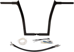 Fat Baggers Inc. Handlebar 16" Bl Pt L Flt Handlebars Fat Baggers Inc.