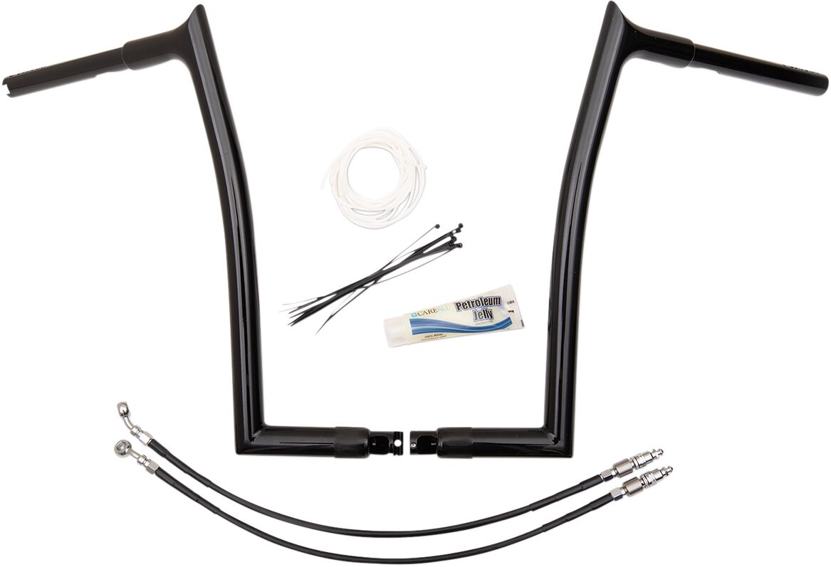 Fat Baggers Inc. Handlebar 16" Bl Pt L Flt Handlebars Fat Baggers Inc.