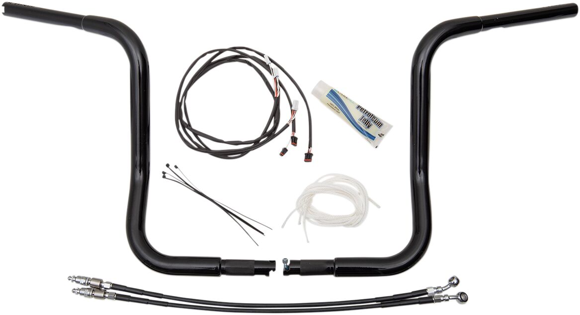 Fat Baggers Inc. Handlebar 14" Bl Rt L Fl Handlebars Fat Baggers Inc.
