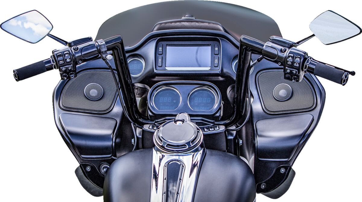 Khrome Werks Black 12" Flt Handlebar Handlebars Khrome Werks