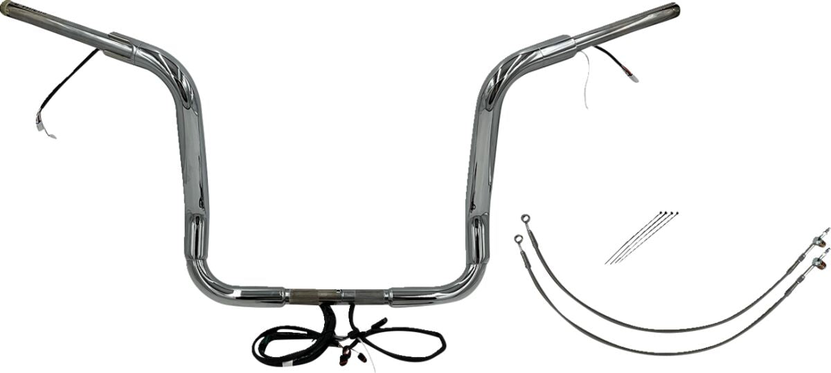 Fat Baggers Inc. H Bar Kt Ch1.5"14"14 15 Fl Handlebars Fat Baggers Inc.