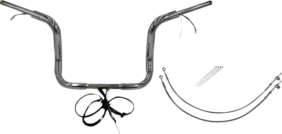 Fat Baggers Inc. H Bar Kt Ch1.5"12"16 20 Fl Handlebars Fat Baggers Inc.