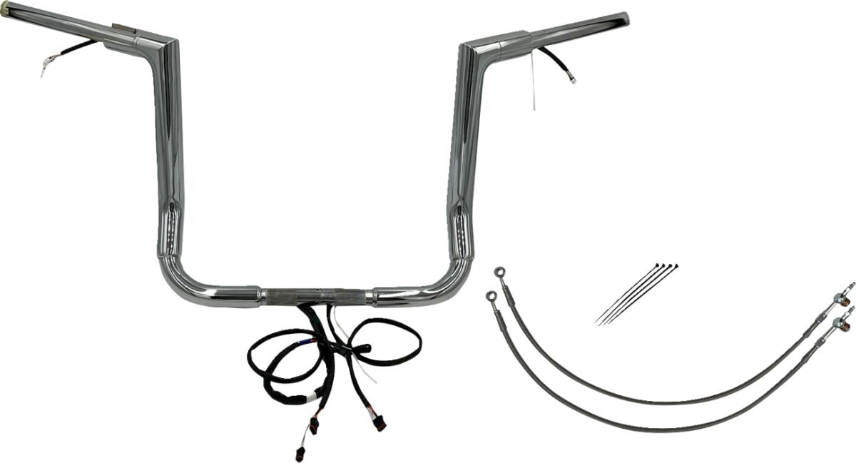 Fat Baggers Inc. H Bar Kt Ch 1.5"14" F Top Handlebars Fat Baggers Inc.