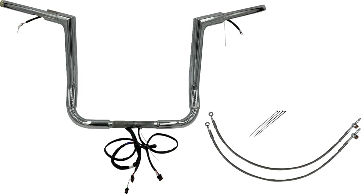 Fat Baggers Inc. H Bar Kt Ch.1.5"14"F Top Handlebars Fat Baggers Inc.