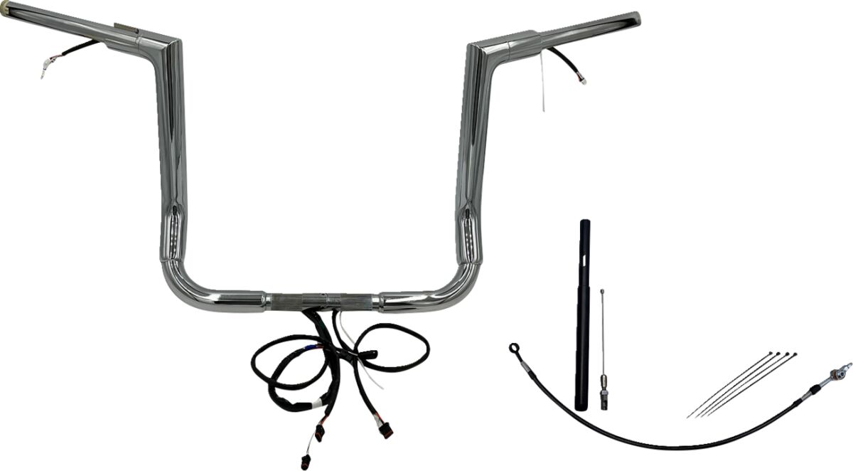 Fat Baggers Inc. H Bar Kt Ch.1.5"14"Ft21 Fl Handlebars Fat Baggers Inc.