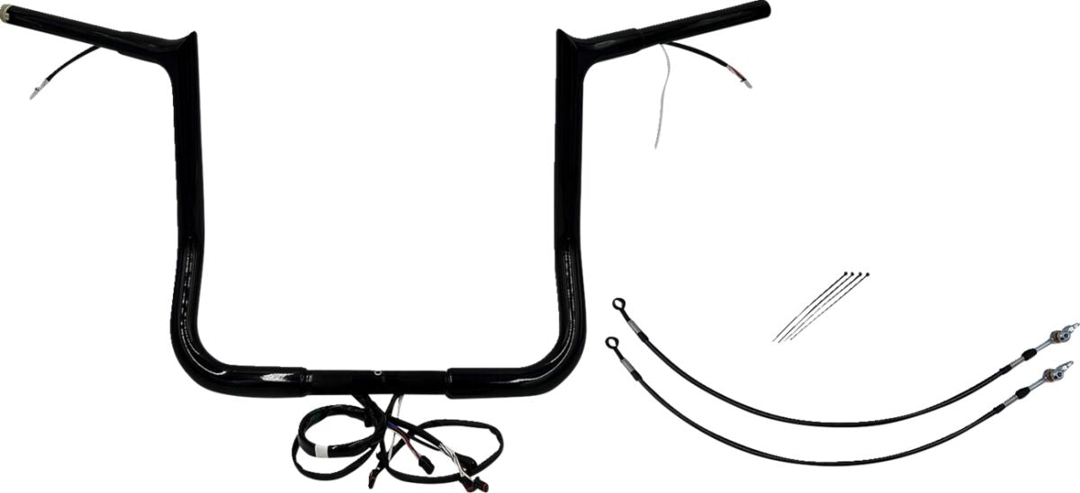 Fat Baggers Inc. H Bar Pt Bl1.25"14"4 15 Fl Handlebars Fat Baggers Inc.