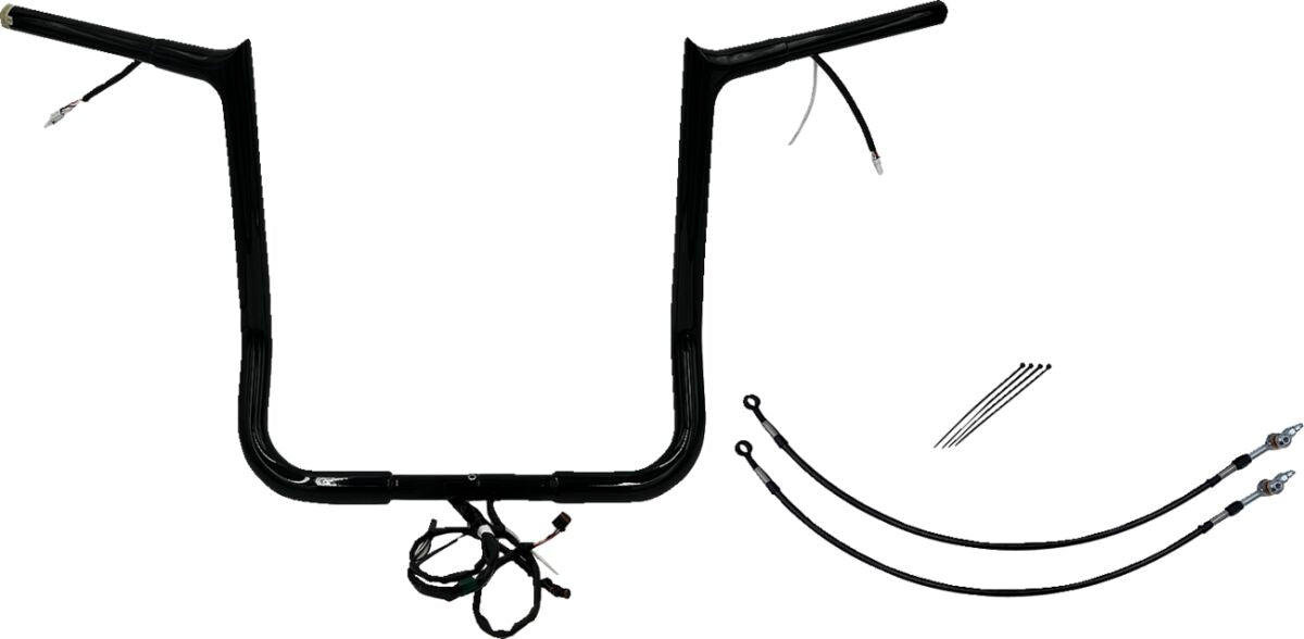 Fat Baggers Inc. H Bar Pt Bl1.25"16"4 15 Fl Handlebars Fat Baggers Inc.