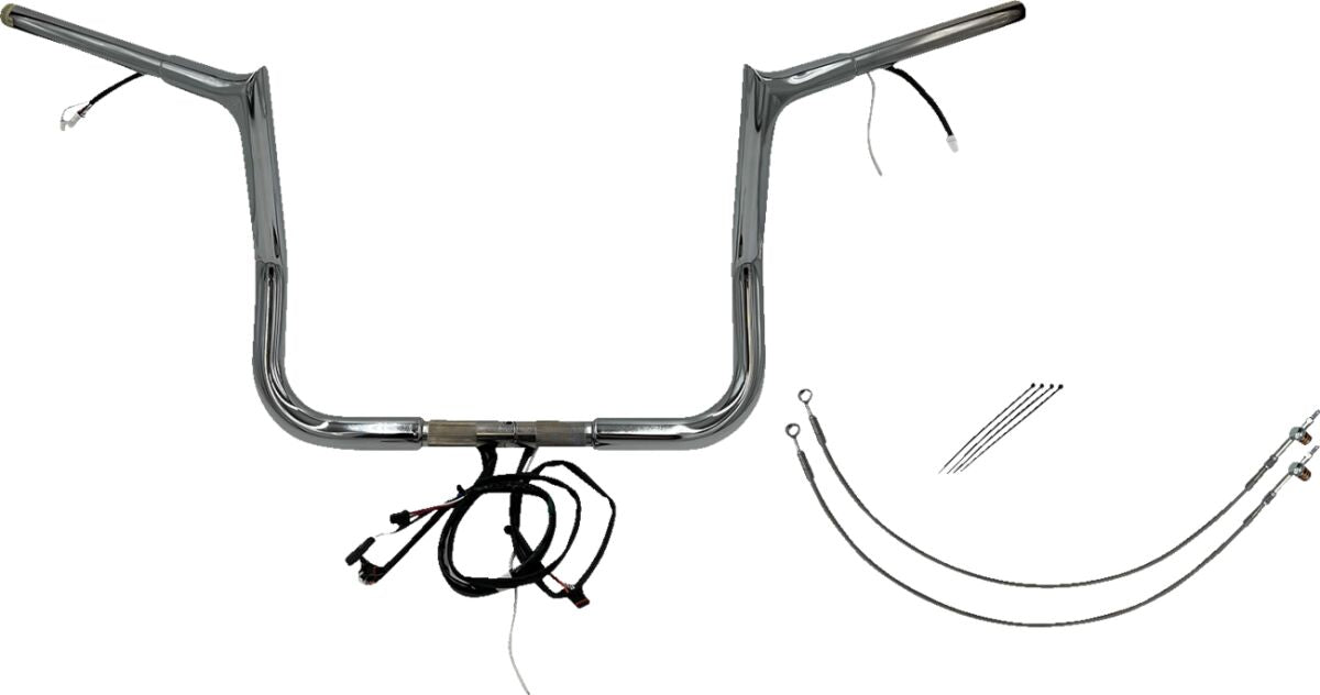 Fat Baggers Inc. H Bar Pt Ch1.25"12"6 20 Fl Handlebars Fat Baggers Inc.