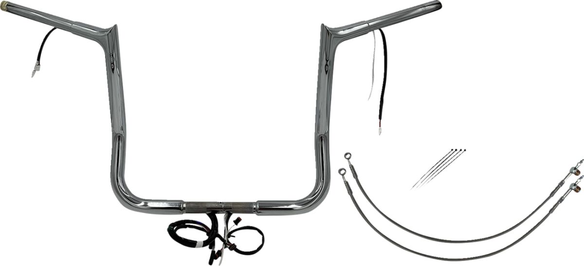 Fat Baggers Inc. H Bar Pt Ch1.25"14"6 20 Fl Handlebars Fat Baggers Inc.