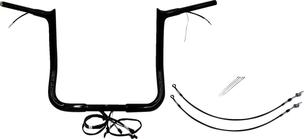 Fat Baggers Inc. H Bar Pt Bl1.25"14"6 20 Fl Handlebars Fat Baggers Inc.