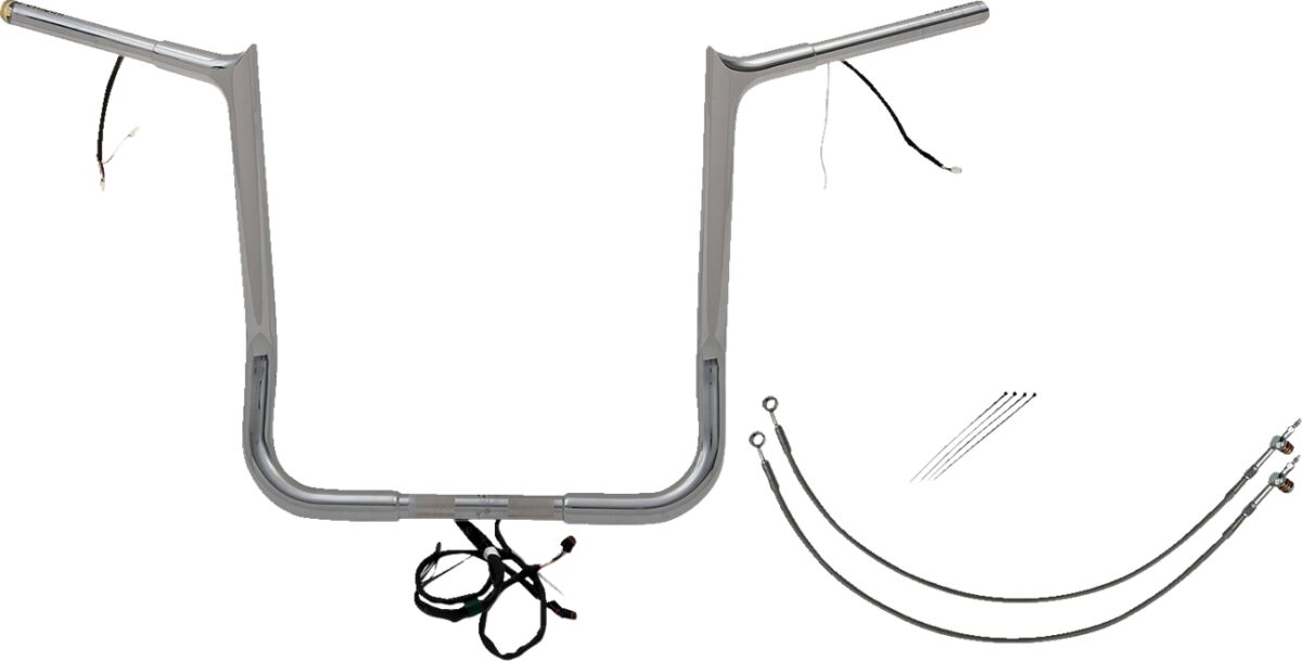 Fat Baggers Inc. H Bar Pt Ch1.25"16"6 20 Fl Handlebars Fat Baggers Inc.