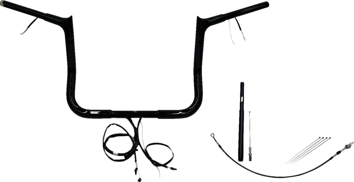 Fat Baggers Inc. H Bar Pt Bl1.25"12"21 2 Fl Handlebars Fat Baggers Inc.