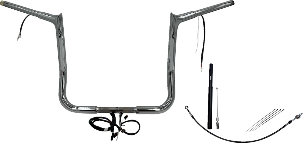 Fat Baggers Inc. H Bar Pt Ch1.25"14"21 2 Fl Handlebars Fat Baggers Inc.