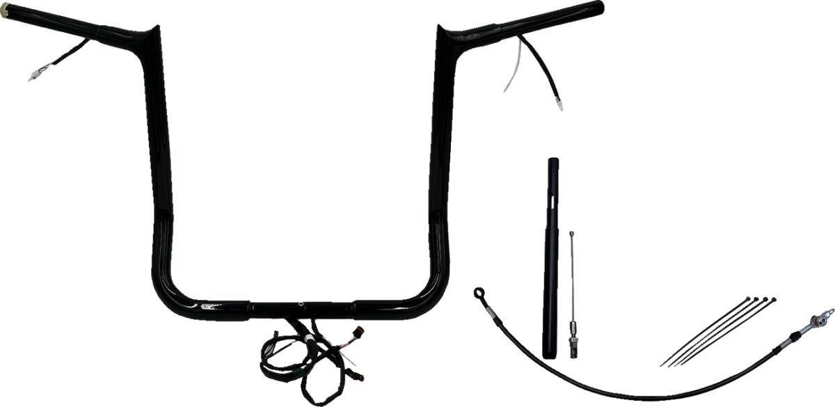 Fat Baggers Inc. H Bar Pt Bl1.25"16"21 2 Fl Handlebars Fat Baggers Inc.