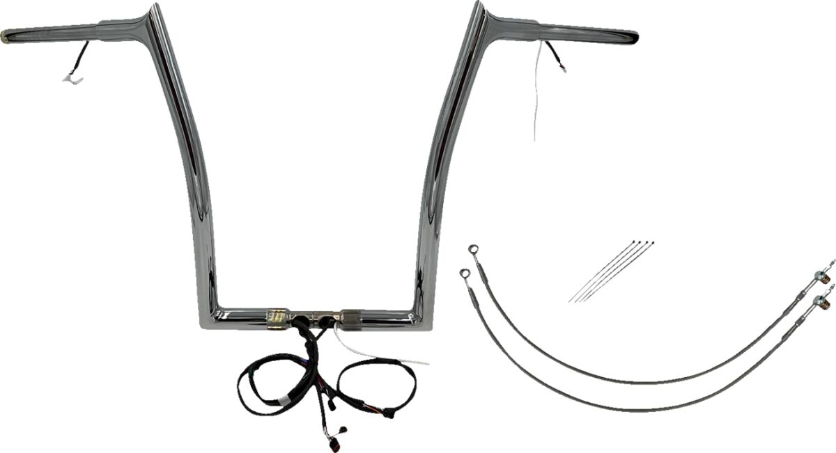 Fat Baggers Inc. H Bar Pt Ch1.25"16"15 Fltr Handlebars Fat Baggers Inc.