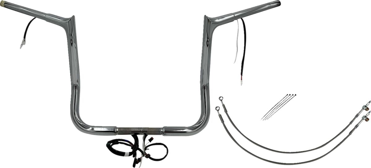 Fat Baggers Inc. H Bar Pt Ch1.25"14"4 15 Fl Handlebars Fat Baggers Inc.