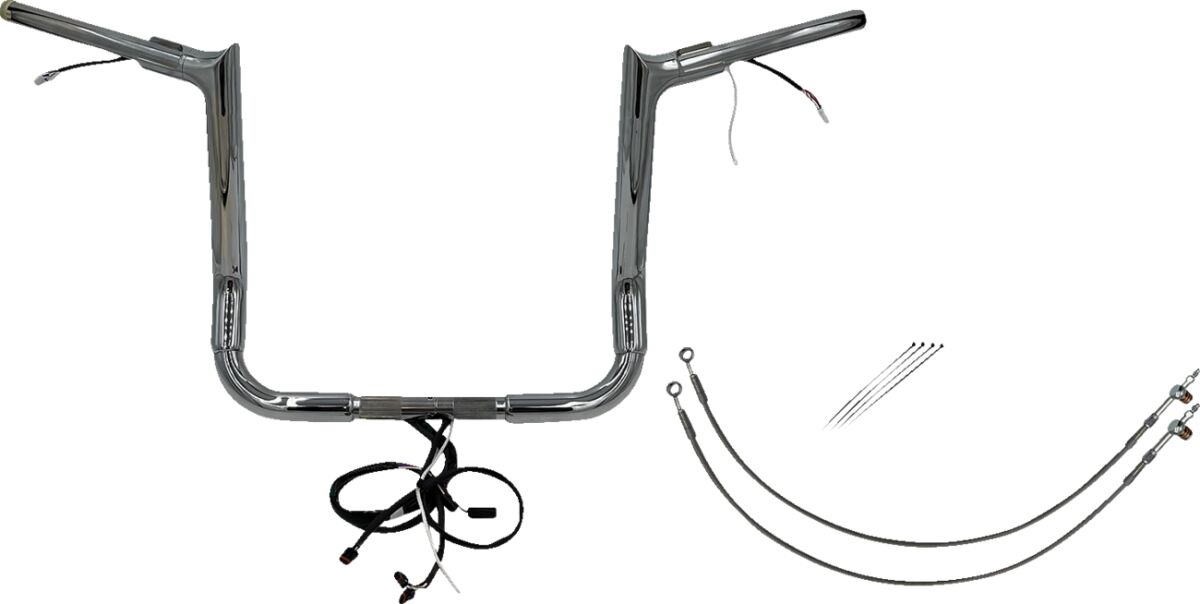 Fat Baggers Inc. H Bar Pt Ch1.5"14"14 15 Fl Handlebars Fat Baggers Inc.