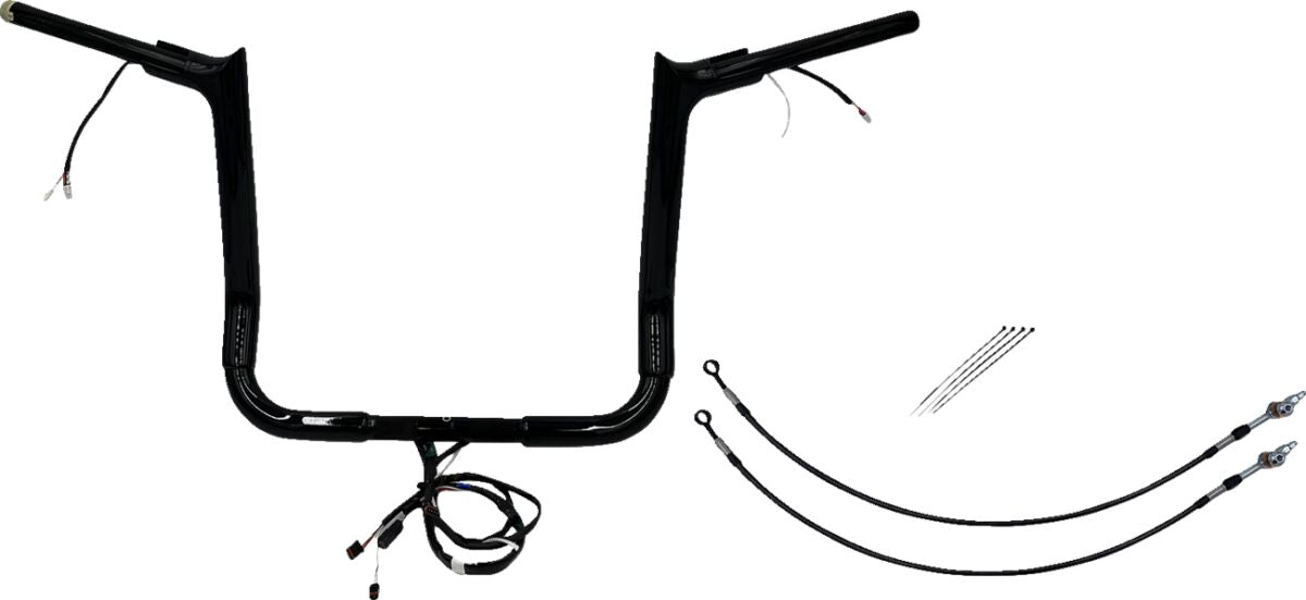 Fat Baggers Inc. H Bar Pt Bl1.5"14"16 20 Fl Handlebars Fat Baggers Inc.