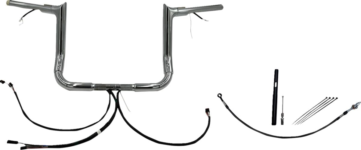 Fat Baggers Inc. H Bar Pt Ch 1.5"12"21+ Fl Handlebars Fat Baggers Inc.