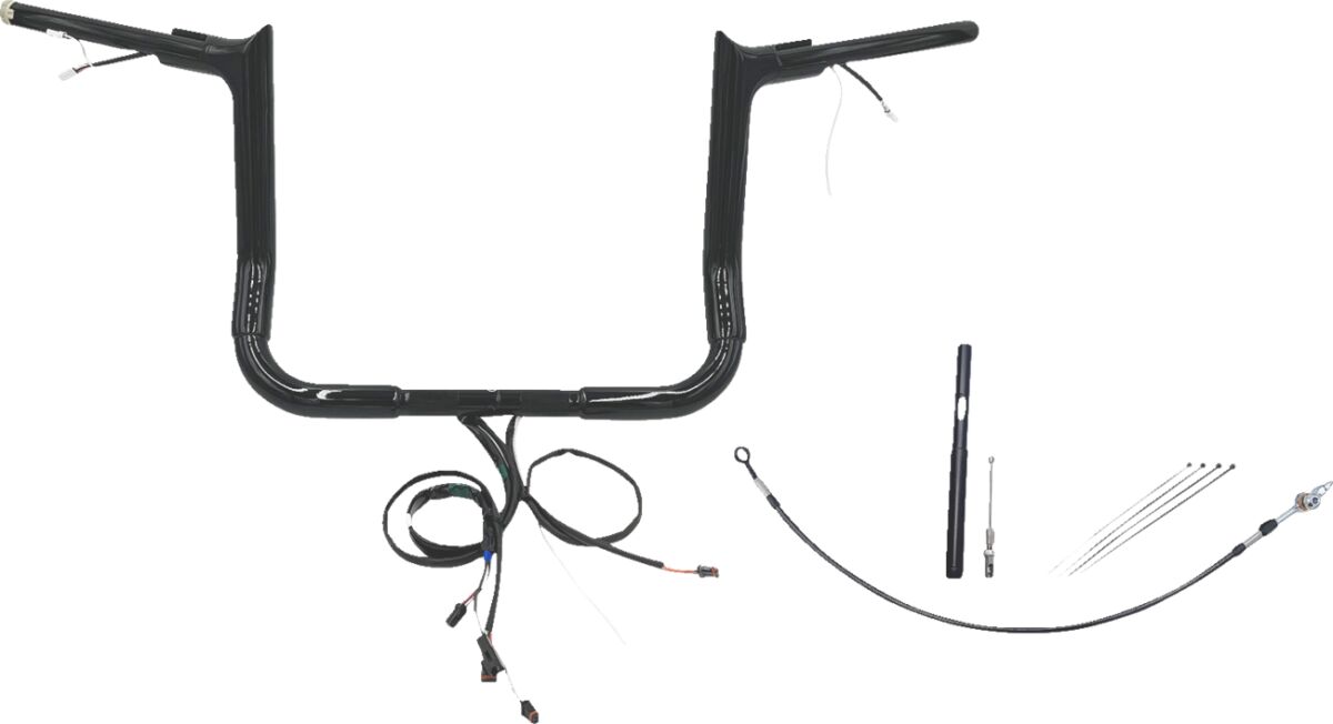 Fat Baggers Inc. H Bar Pt Bl 1.5"12"21+ Fl Handlebars Fat Baggers Inc.