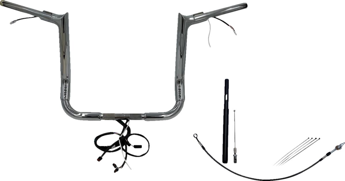 Fat Baggers Inc. H Bar Pt Ch 1.5"14"21+ Fl Handlebars Fat Baggers Inc.