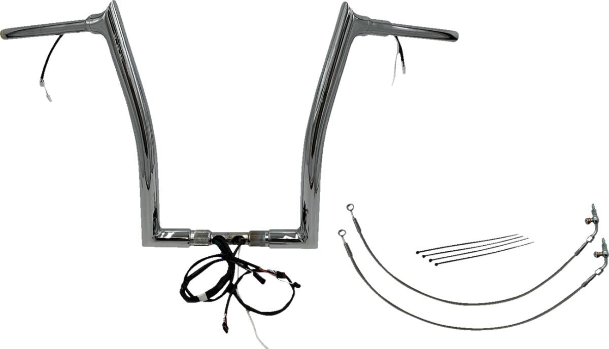 Fat Baggers Inc. H Bar Pt Ch1.5"16"15 Fltrx Handlebars Fat Baggers Inc.