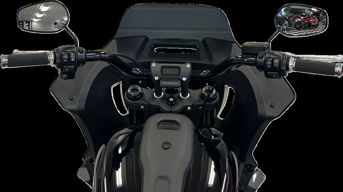 Fat Baggers Inc. H Bar Rnd Top Blk 1.25" 8" Fxlr,S,St Handlebars Fat Baggers Inc.