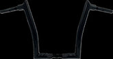 Fat Baggers Inc. H Bar Pntd Top Blk 1.50" 14" Fltrx,Se Handlebars Fat Baggers Inc.