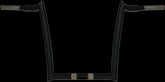 Paul Yaffe Bagger Nation Handlebar Monkey 12" Blk Handlebars Paul Yaffe Bagger Nation