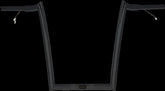 Paul Yaffe Bagger Nation Handlebar Oem 14"Bl Wired Handlebars Paul Yaffe Bagger Nation