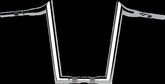 La Choppers Handlebar Prime Apes 1.5 16 C Fltr 24+ Handlebars La Choppers