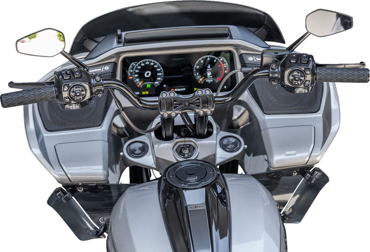 Arlen Ness MX Handlebars, Black +24 Touring Handlebars Arlen Ness