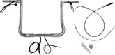 Fat Baggers Inc. Handlebar Kit 14" Flhx/Se 23 24 1.25 Flat Top Chrome Handlebars Fat Baggers Inc.