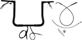 Fat Baggers Inc. Handlebar Kit 14" Flhx/Se 23 24 1.25 Flat Top Black Handlebars Fat Baggers Inc.