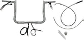 Fat Baggers Inc. Handlebar Kit 12" Flhx/Se 23 24 1.25 Pointed Top Chrome Handlebars Fat Baggers Inc.