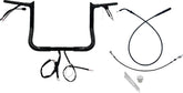 Fat Baggers Inc. Handlebar Kit 12" Flhx/Se 23 24 1.25 Pointed Top Black Handlebars Fat Baggers Inc.