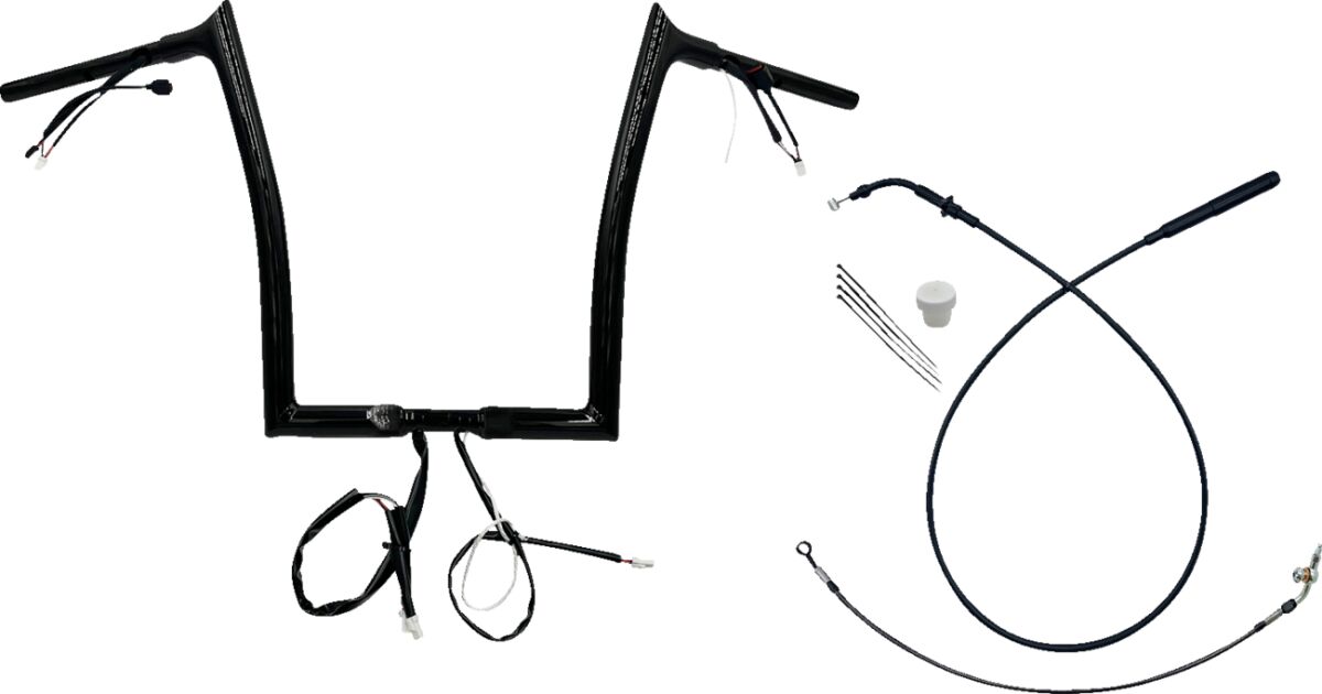 Fat Baggers Inc. Handlebar Kit 14" Fltrx/Se 23 24 1.25 Pointed Top Black Handlebars Fat Baggers Inc.