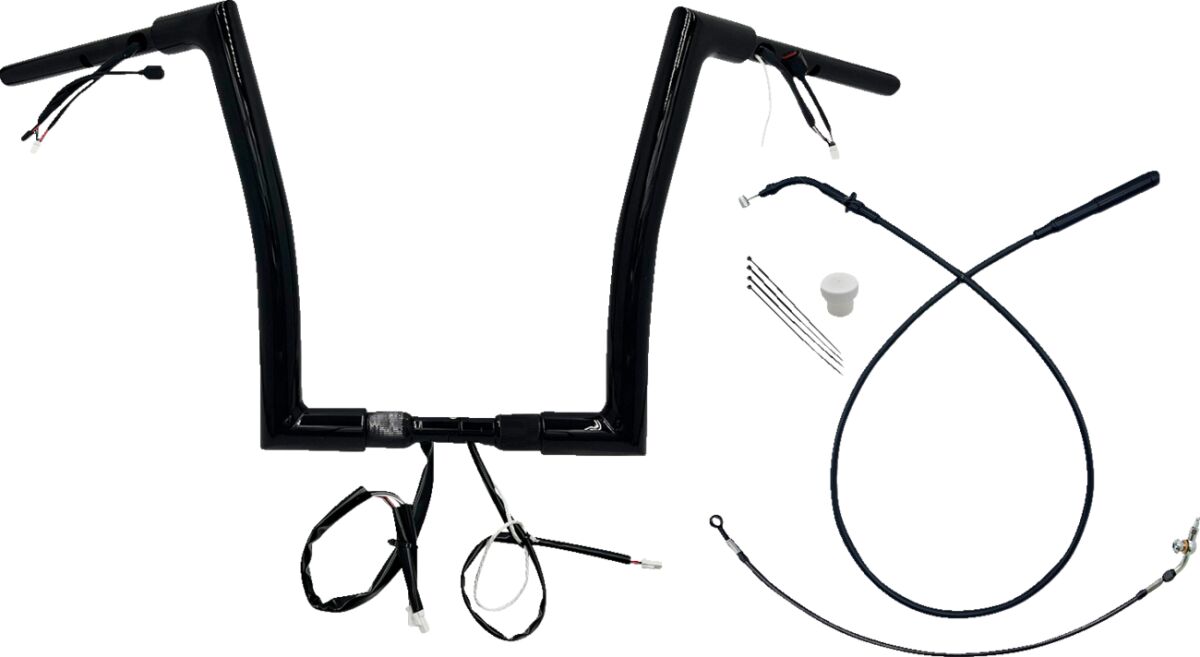 Fat Baggers Inc. Handlebar Kit 14" Fltrx/Se 23 24 1.5 Flat Top Black Handlebars Fat Baggers Inc.