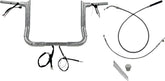 Fat Baggers Inc. Handlebar Kit 12" Flhx/Se 23 24 1.5 Pointed Top Chrome Handlebars Fat Baggers Inc.