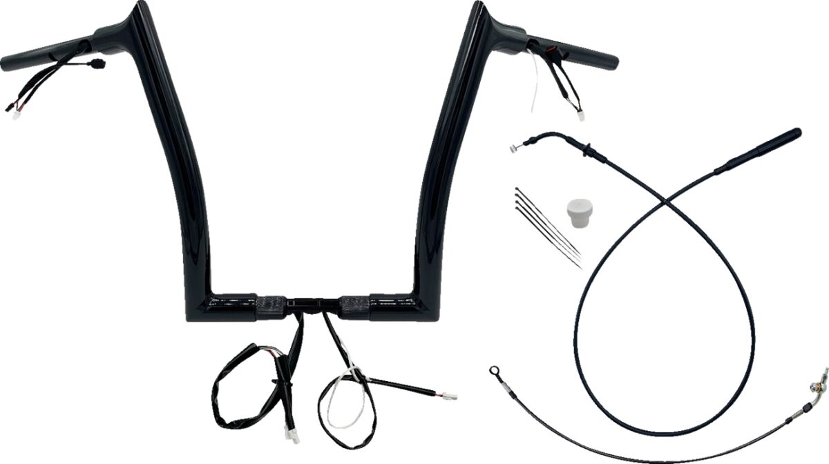Fat Baggers Inc. Handlebar Kit 14" Fltrx/Se 23 24 1.5 Pointed Top Black Handlebars Fat Baggers Inc.